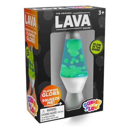 Lava Squish N Glow- Green/Lime/Blue