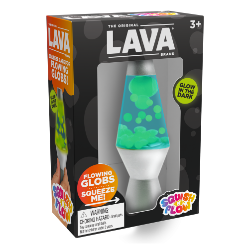 Lava Squish N Glow- Green/Lime/Blue