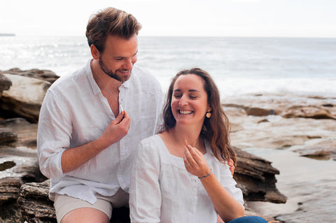 18K Gold or Matt Black Breathing Necklace for Natural Anxiety Relief