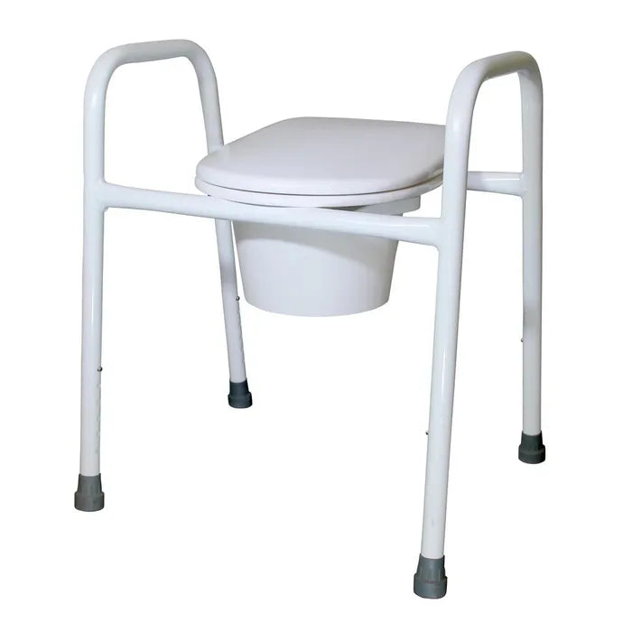 Over Toilet Frame Seat with Splash Guard and Pan 520mm