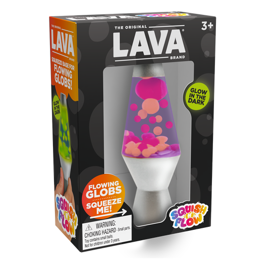 Lava Squish N Glow- Orange/Yellow/Purple