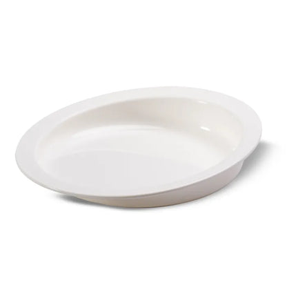 Hi-Lo Scoop Plate - 228mm dia - White