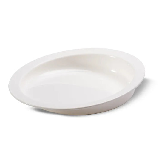 Hi-Lo Scoop Plate - 228mm dia - White