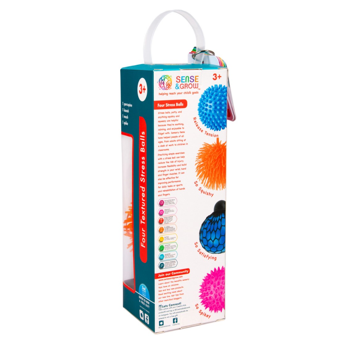 Sense & Grow - Textures Stress Balls - 4 Pack