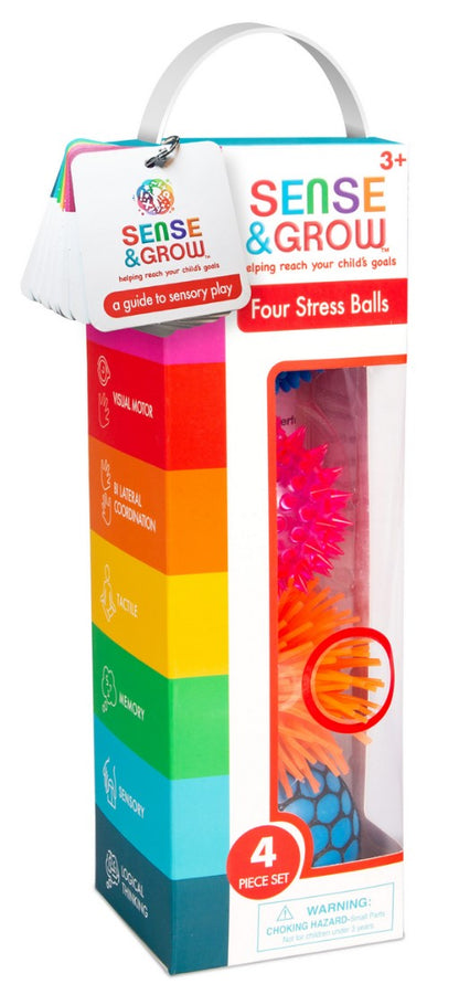 Sense & Grow - Textures Stress Balls - 4 Pack