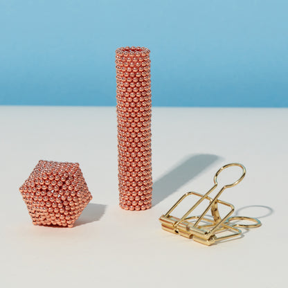 Metallic Speks Mini Magnet Balls Rose Gold