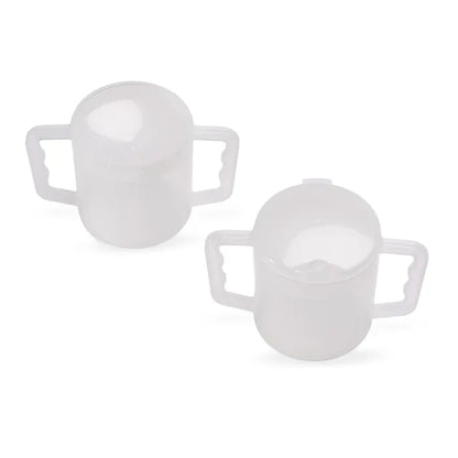Homecraft Two Handled Mug, 270ml, Pair, with Spout and Splash Lids