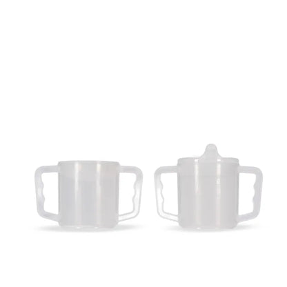 Homecraft Two Handled Mug, 270ml, Pair, with Spout and Splash Lids