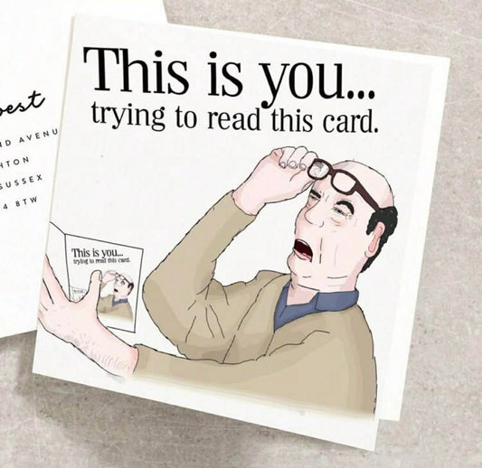 Greeting Card- This is you... Male
